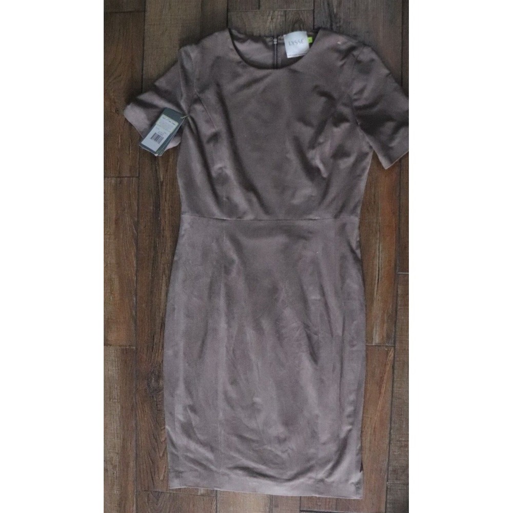 Lysse gray brown crew neck dress New Small - Picture 1 of 8